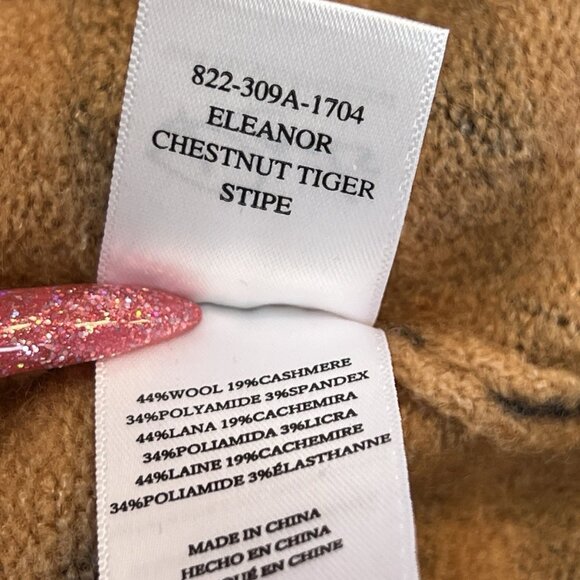 Rails Eleanor Sweater Size S Small Brown Tiger Stripe - Picture 5 of 7